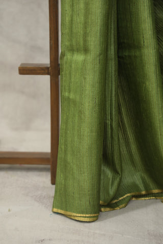 Green Tussar Silk Saree - SRGTSS937