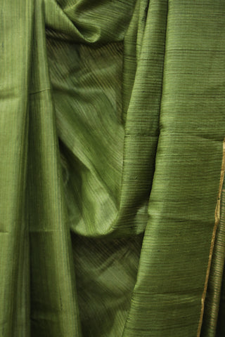 Green Tussar Silk Saree - SRGTSS937