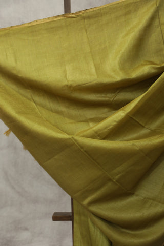 Moss Green Tussar Silk Saree - SRMGTSS938