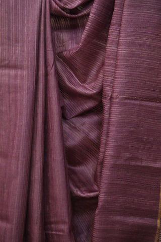 Purple Tussar Silk Saree - SRPTSS939