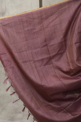 Purple Tussar Silk Saree - SRPTSS939