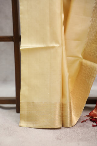 Pastle Yellow Soft Silk Saree - SRPYSSS217