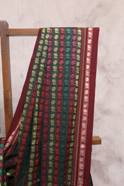 Multicolor Hathi Mor Khun Saree - SRMHMKS42