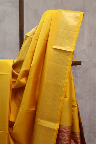 Mustard Yellow Soft Silk Saree - SRYSSS216