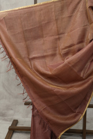 Mauve Tussar Silk Saree - SRMTSS932