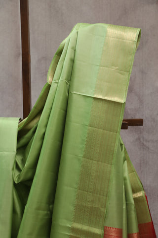 Pastel Green Soft Silk Saree - SRPGSSS214