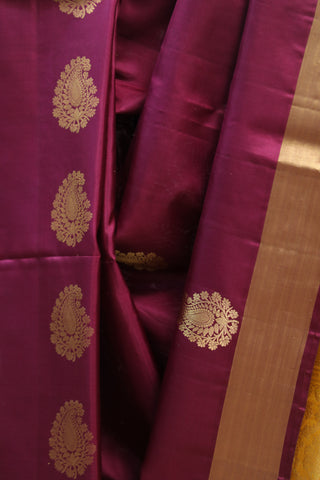 Wine Soft Silk Saree - SRWSSS220