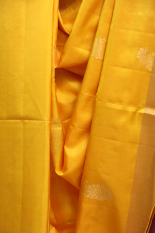 Mustard Yellow Soft Silk Saree - SRMYSSS222