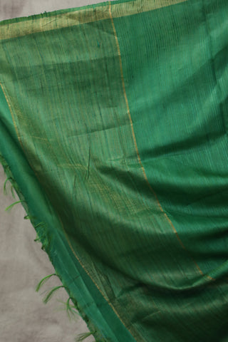 Green Tussar Silk Saree - SRGTSS949