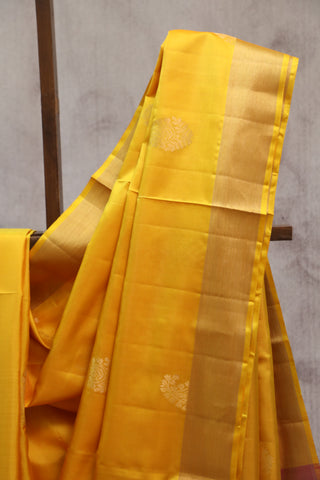 Mustard Yellow Soft Silk Saree - SRMYSSS222