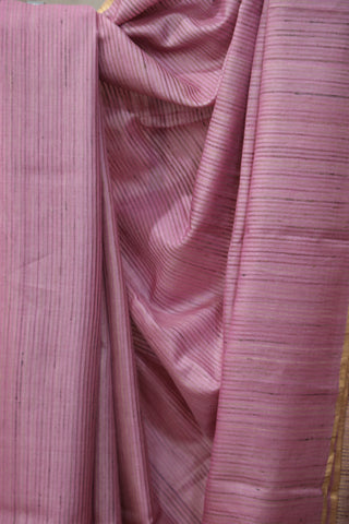 Pink Tussar Silk Saree - SRPTSS950