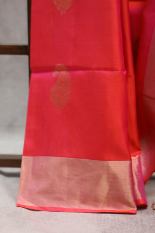 Rani Pink Soft Silk Saree - SRRPSSS223