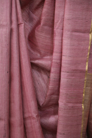 Pink Tussar Silk Saree - SRPTSS933