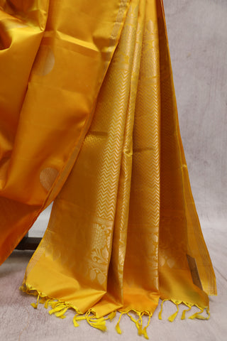 Yellow Soft Silk Saree - SRYSSS225