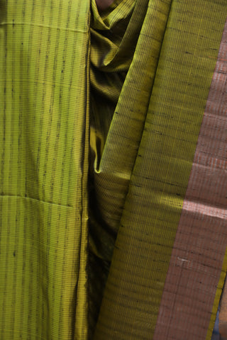 Moss Green Soft Silk Saree - SRMGSSS207