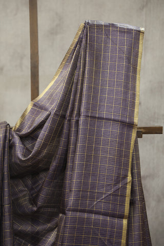 Purple Tussar Silk Saree - SRPTSS917