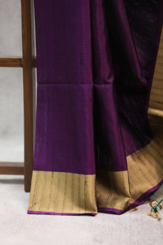 Purple Soft Silk Saree - SRPSSS203