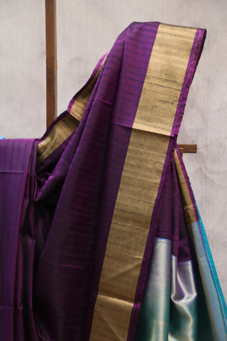 Purple Soft Silk Saree - SRPSSS203