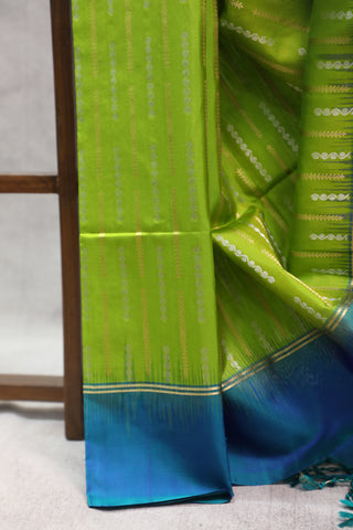 Light Green Soft Silk Saree - SRLGSSS200