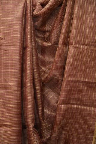 Mauve Tussar Silk Saree - SRMTSS906