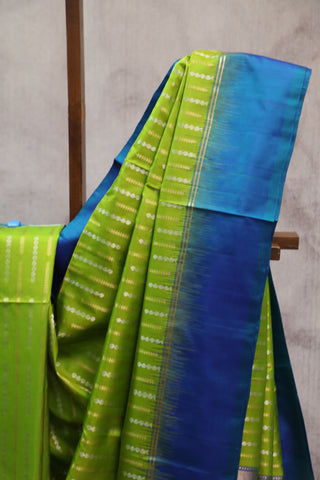 Light Green Soft Silk Saree - SRLGSSS200