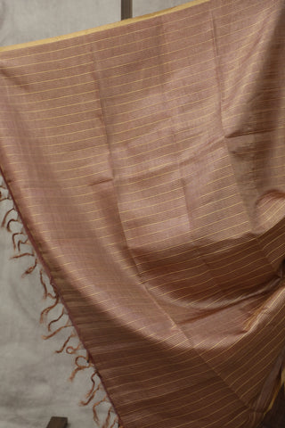 Mauve Tussar Silk Saree - SRMTSS906