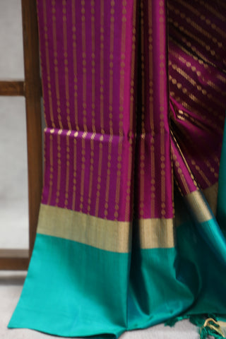 Magenta Soft Silk Saree - SRMSSS199