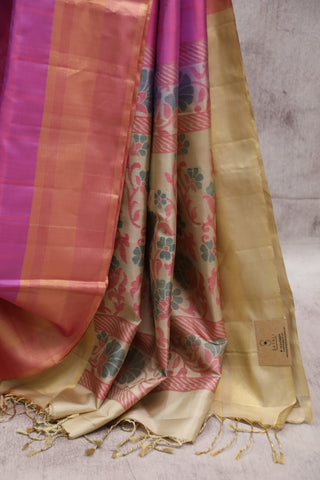 Purple Soft Silk Saree - SRPSSS292