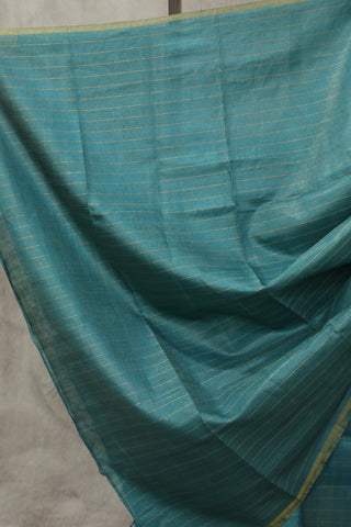 Turquoise Tussar Silk Saree - SRTTSS909