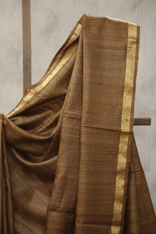 Gold Tussar Silk Saree - SRGTSS942