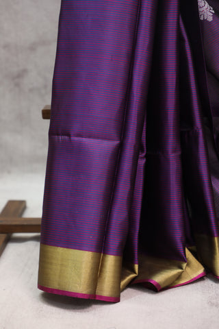 Purple Soft Silk Saree - SRPSSS305