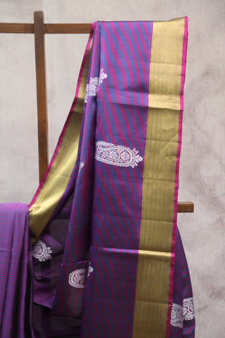 Purple Soft Silk Saree - SRPSSS305