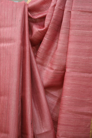 Pink Tussar Silk Saree - SRPTSS941