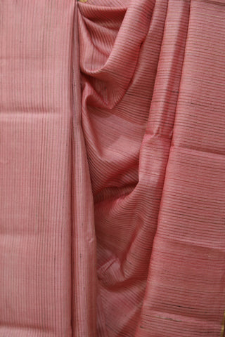 Pink Tussar Silk Saree - SRPTSS945