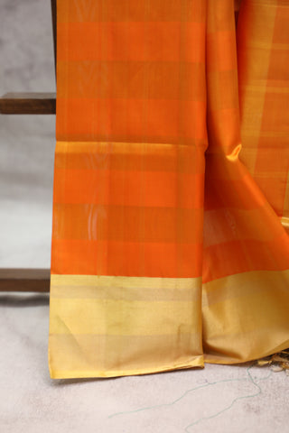 Orange Soft Silk Saree - SROSSS307