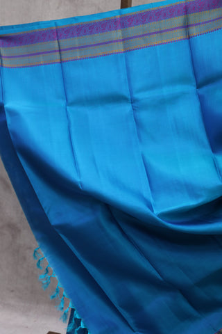 Blue Kanjeevaram Silk Saree-SRBKSS332