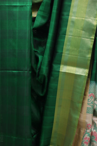 Dark Green Soft Silk Saree - SRBSSS288