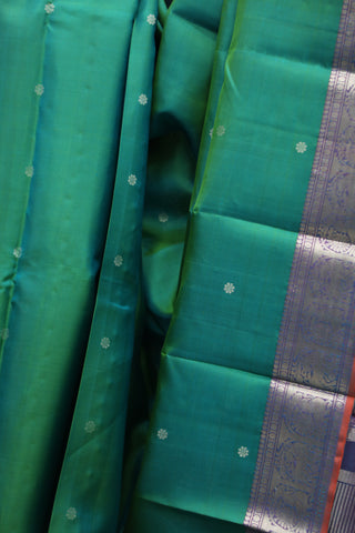 Green Kanjeevaram Silk Saree-SRGKSS422