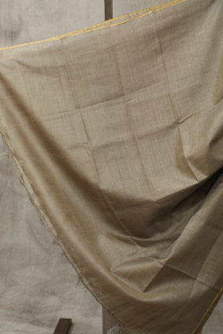 Grey Tussar Silk Saree - SRGTSS944