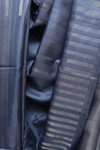 Ash Grey Soft Silk Saree With Plain Grey Pallu - SRAGSSS152