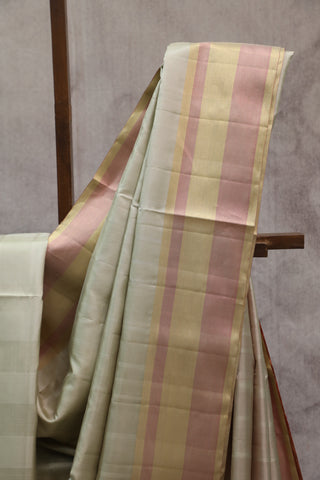 Beige Soft Silk Saree - SRBSSS286