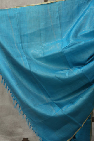 Blue Tussar Silk Saree - SRBTSS940