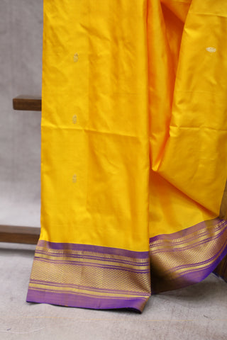 Yellow Silk Paithani Saree - SRYSPS464