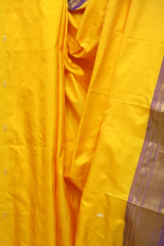 Yellow Silk Paithani Saree - SRYSPS464