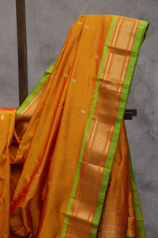 Yellow Silk Paithani Saree - SRYSPS438