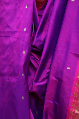 Purple Silk Paithani Saree - SRPSPS435