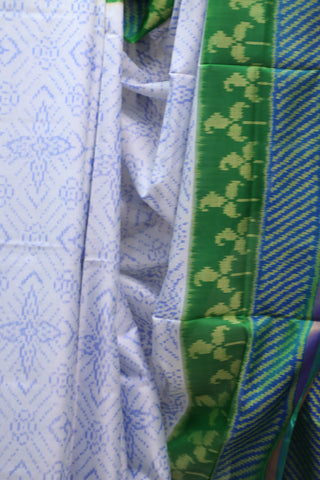 White Rajkot Patola Silk Saree - SRWRPSS233