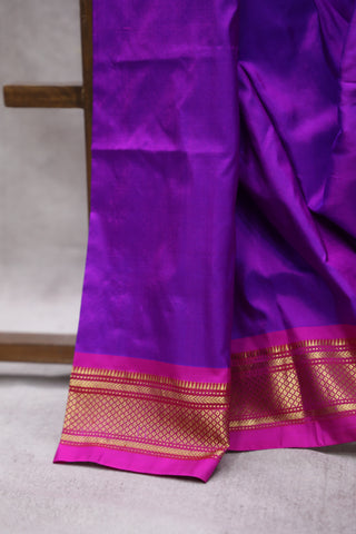 Purple Silk Paithani Saree - SRPSPS453