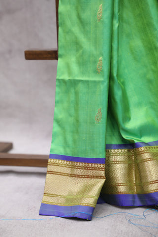 Green Silk Paithani Saree - SRGSPS397