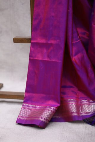 Magenta Silk Paithani Saree - SRMSPS444